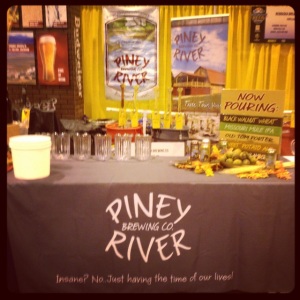 The Piney River booth.