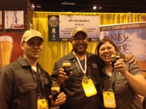 Our first Piney River toast with our Gold medal winning Old Tom Porter.